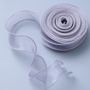 10Yards/Roll Sheer Chiffon Ribbon Organza Satin Ribbons for Gift Wrapping Decoration Wedding Bouquets Wreath Sewing Supplies
