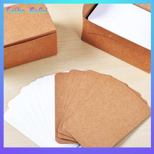 [Feibe Befei] 100 pcs Trống cứng giấy các tông DIY bưu thiếp tin nhắn