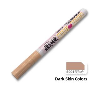 MSWZ MS025 S001-S007 Marker Skin Color Marker Pen Nylon for Gundam Gunpla DIY GK Action Figures Dolls Model Making Tool Water-based Touch-up Paint Pen
