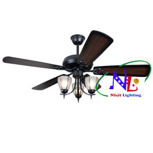Quạt trần Vifa - Quạt trần Qvifa-73 lắp quán Cafe nhà hàng phòng ăn