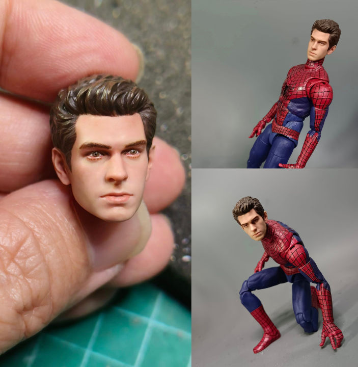 SpiderMan 1/12 Andrew Garfield Head Sculpt for defult marvel legends ...