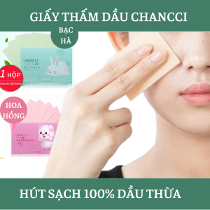 [CHÍNH HÃNG] Bộ 100 Tờ Giấy Thấm Dầu Vệ Sinh Dầu Nhờn Thừa Trên Da Mặt