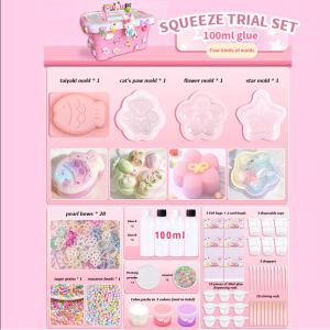 SKISOPGO DIY Pinch Toy Material Package Full Set Cat Paw Squishy Fidget Toys Handmade Silicone Toy 捏捏乐材料包