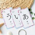 Ulight Japanese Flashcards with Example Words Beginners Vocabulary Cardtaking Hiragana and Katakana Elementary Tool for Classroom sight card Games. 