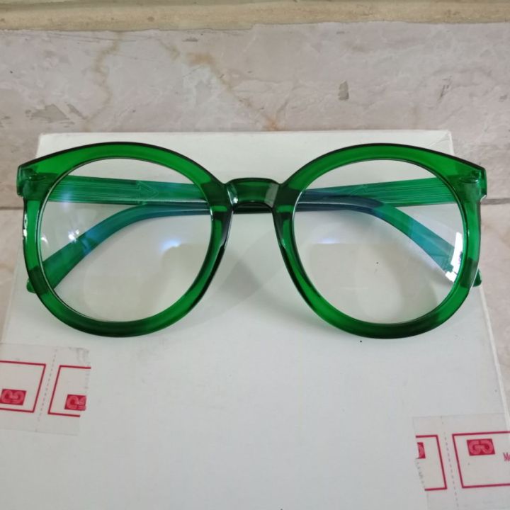 kacamata frame hijau trendy CHN145