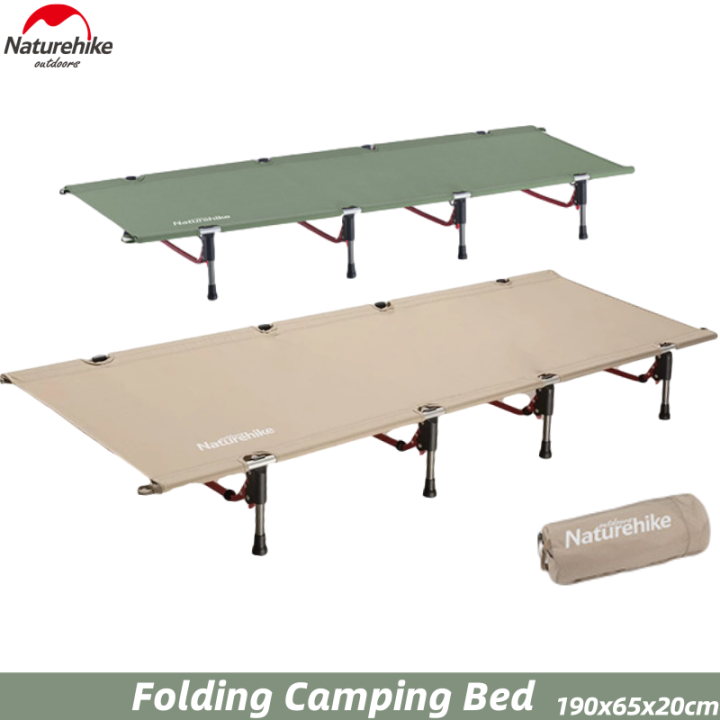 Naturehike New Ultralight Strong Foldable Camping Cot High Low Both Use Outdoor Camp Folding Bed