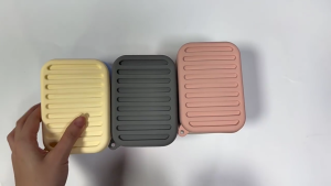 Xà phòng silicon món ăn với nắp chống bụi giá đặt xà phòng giữ cho xà phòng khô và sạch sẽ cho phòng tắm hoặc sử dụng nhà bếp