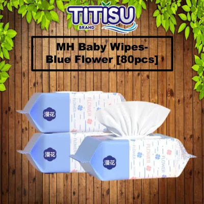 🧻[80pcs] MH Baby Soft Wet Wipes Disposable Gentle Cleaning Wipes Safe for Sensitive Skin Baby Body Care Wipes🧻