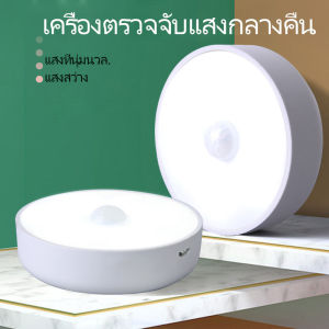 ไฟติดผนังไร้สาย ไฟ LED โคมไฟหัวเตียง ไฟติดห้องนอน ไฟ LED โคมไฟ ติดผนัง ไฟบันได ชาร์จผ่าน USB แสงนุ่ม
