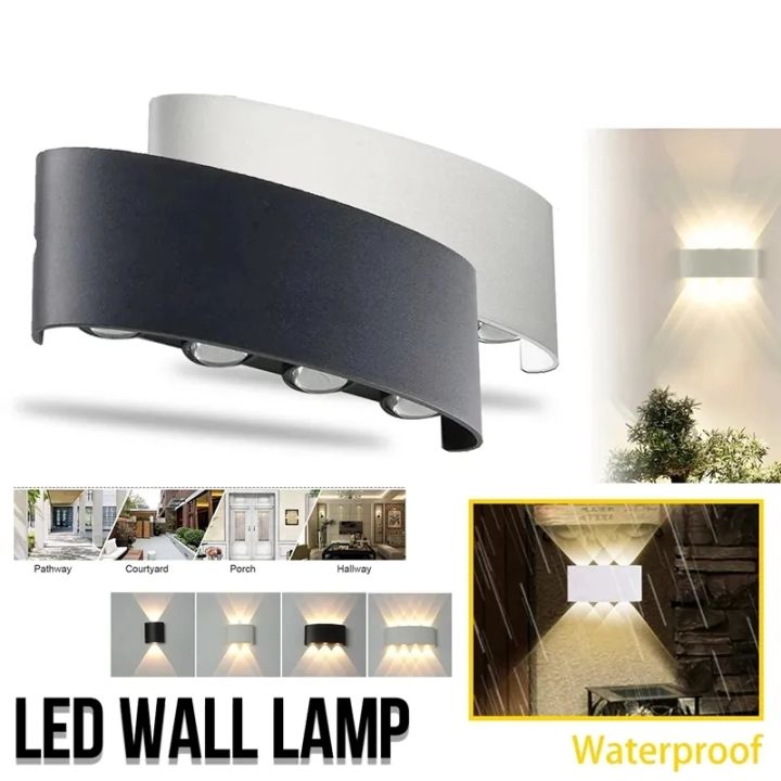 Outdoor LED Aluminum Wall Light 2W 4W 6W Waterproof 3500K Lamp 2 Year ...