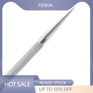 FENHA 1 PC Double-ended Stainless Steel Cuticle Pusher Nail Manicures Remover Manicure Sticks Tools for Nail Art