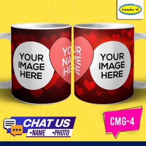 Transfer it Personalized 11oz Couple mug (2pcs) Love you I heart u mug editable name and date