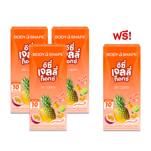 Body Shape EZE Jellytokz อีซี่ เจลลี่ท็อกซ์ ดีท็อกซ์เจลลี่ สะดวก ทานง่าย ไม่ต้องชง ช่วยขับถ่าย รส Tropical Fruit