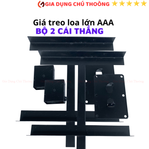 Giá treo loa lớn Cong - Thẳng AAA Hoàng Tâm 2 cái kệ loa lớn sắt dầy chắn chắn bảo hành 12 tháng