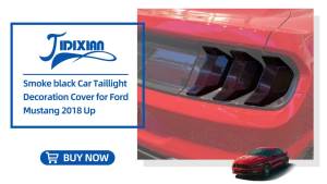 Jidixian car rear tail light lamp taillight decoration cover for Ford Mustang 2018 2019 2020 2021 2022 2023 2024 up accessories