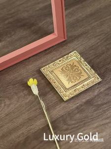 WALLPAD Carved Brass Copper Plate Wall Light Switch 1 2 3 Gang 2 Way Antique Luxurious Gold Color For Villa Hotel2026