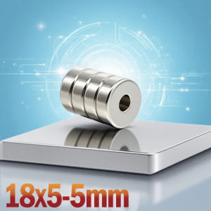 Nam châm lỗ tròn 18x5-5mm 2/10/50/100 cái 18x5-5mm phụ kiện cho thủ công mô hình khoa học văn phòng tủ lạnh