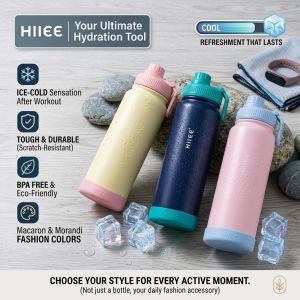 Large Capacity 304 Stainless Steel Vacuum Insulated Water Bottle Leak Proof Thermos Flask Keep Hot Cold 24 Hours Portable Sports Tumbler