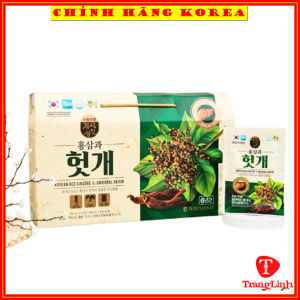 Nước bổ gan hồng sâm hàn quốc chính hãng hộp 30 gói - tranglinh