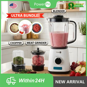 POWERPH Fruit Vegetable Meat Blender & Processor Electric Household With Bean & Ice Grinder