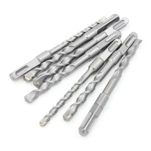 HOTOTO 1Pcs Square Shank SDS Plus Masonry Drill Bit 110-500mm 6-20mm Carbide Concrete Drill Bit Durable 40Cr Steel Alloy Electric Hammer Drill Bit For Concrete Brick Cement Wall