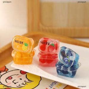 [COD] yixiayun 3pcs Dollhouse Mini Supermarket Plastic Sealed Fruit Combination Model Simulated Food Decoration