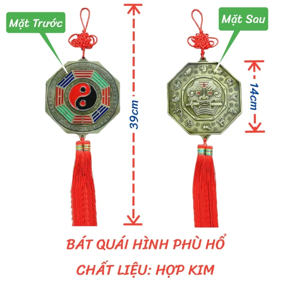 Gương bát quái có hình hổ phù | Lazada.vn