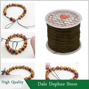 [Dale Dephne] 50เมตรแข็งแรงยืดเส้นลวดยืดหยุ่นเชือกสร้อยข้อมือสร้อยคอลูกปัดสตริง0.5มิลลิเมตร