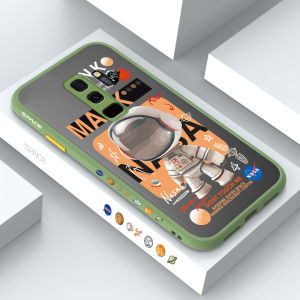 Hontinga Casing Case For OPPO A74 4G A74 5G Case New NASA Side Edge Pattern Design Clear Transparent Phone Case Full Cover Lens Camera Protector Casing Hard Case For Boys For Girls