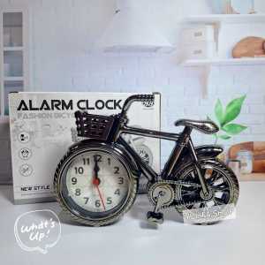 Jam Beker Sepeda Motor Klasik /Dekorasi Meja / Alarm Clock Motor Cycle / Sepeda Klasik / Fashion Bicycle