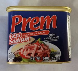 PREM LUNCHEON MEAT Less SODIUM
