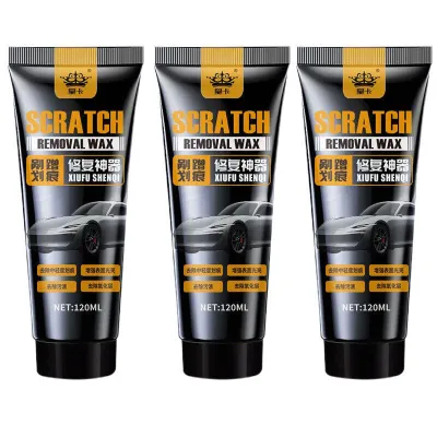 99.99% restoration of paint color120ML Car scratch repair wax Car polishing wax Car wax scratch remover Car scratch remover hilangkan calar kereta Easy to repair Car waxing polishing scratch care Automobile scratch repair