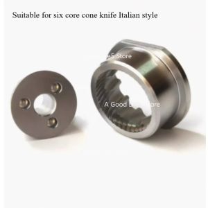 Kirilgu Stainless Steel 48mm 6 Star Grinding Disc Reinforced Grinder Core Blade Coffee Bean Grinder Burr Replacement Parts 5B9Z4