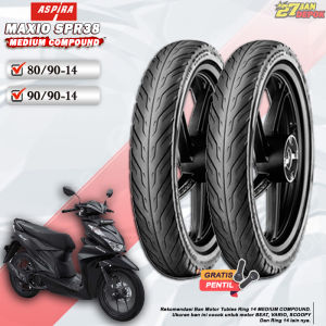 Ban Motor ASPIRA MAXIO SPR38 Ring 14 Tubeless Ban Tubles Motor Matic Beat Vario Scoopy Ring 14