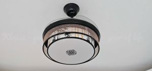 Mẫu mới: Quạt trần giấu cánh có đèn trang trí  có điều khiển từ xa 6 tốc độ động cơ DC tiết kiệm điện