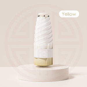 Mini Sun Umbrella Gradient Folding Umbrella for Women Black Coating Summer Pocket Parasol UV Protection Small Umbrella Girls