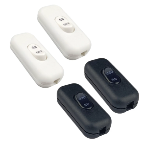 Pack of 2 Inlines Cord Switches 6A 250V Home Accessory for Table And Floor Lamp In Elegant Color Household Use