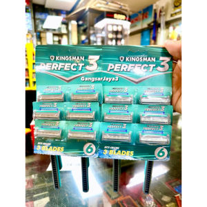 Lembaran Pisau Cukur Jenggot 2-3 Mata kingsman  isi 24PCS - Alat Pencukur Elegan Anti Slip