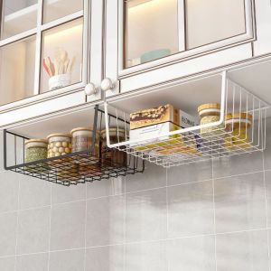 CalceNubes Giá để giỏ đa tầng treo 30 × 23 × 13 cm sắt bền lưu trữ tiết kiệm không gian lắp không cần công cụ cho phòng ngủ ký túc xá nhà bếp