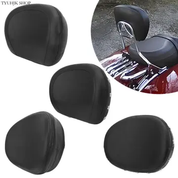 Motorcycle Passenger Sissy Bar Backrest Cushion Pad For Harley Chopper Universal