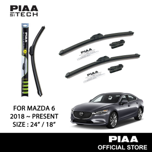 Mazda 6 2018 - Present PIAA Si-Tech Silicone Wiper (24" / 18")