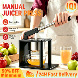Household Manual Fruit Juicer Easy Operation High Juice Yield Metal H Press Lever Squeezer for Orange Lemon Pomegranate With Juice Container