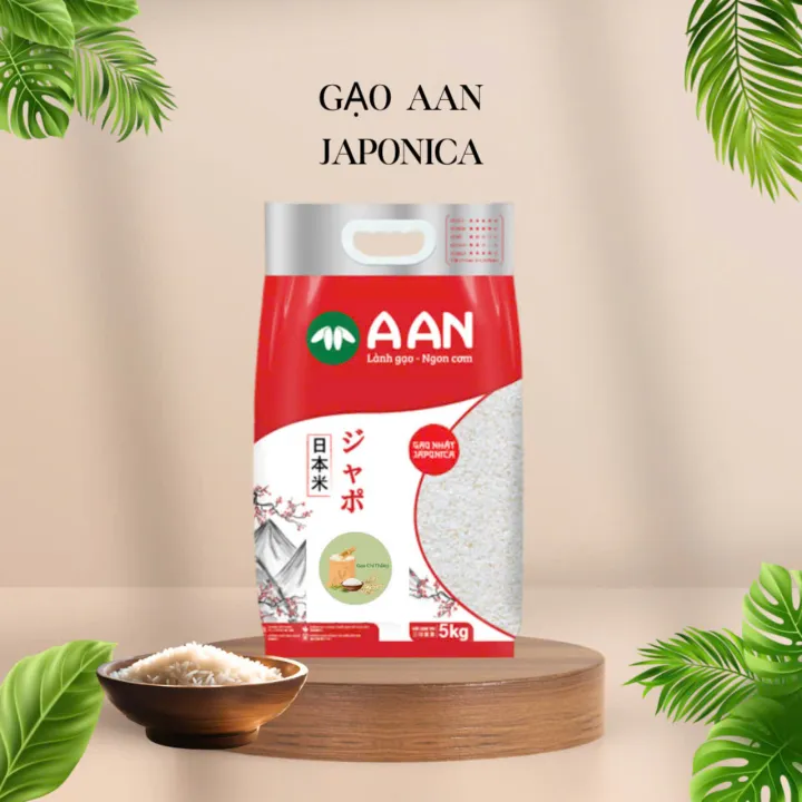 5kg gạo nhật Aan hạt tròn làm cơm sushi ,kimbap
