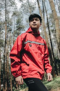 Jaket Olahraga Pria Wanita Sepeda Lari Jogging Jaket Sport Outdoor Waterproof Windbreaker Double Layer