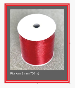 Pita Kain Merah Satin 3 mm Panjang 750 meter / Ribbon Rol Gulungan Jumbo besar bungkus kado dekorasi