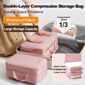 Large Double Layer Clothes Organizer Solve Travel Storage Problems Large Capacity Sealed Storage Bag