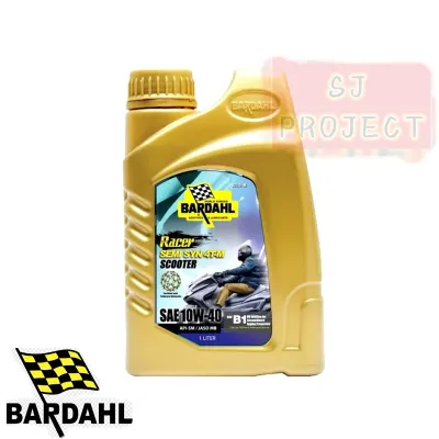 BARDAHL RACER 4T SCOOTER SEMI SYN 10w/40 1L PACKING MOTORCYCLE API-SM JASO- MB