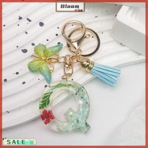 Follow Get New[Bloom Z] A-Z Dreamy Sequin Letters Keychain For Women Tassel Butterfly Pendant Initial Keyring Purse Suspension Bags Charms Car Key Chain