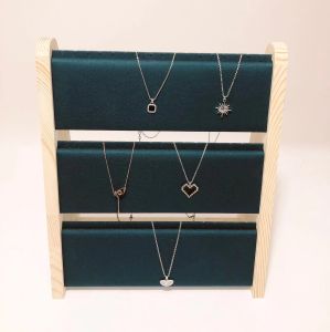 Wooden Jewelry Storage Holder Multi-use Stand for Necklace Pendant Bracelet Display