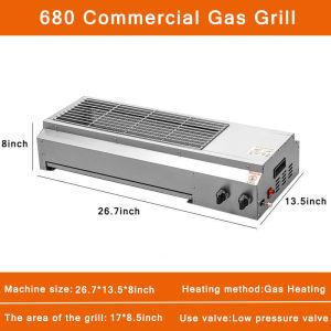 JD JINDIN Heavy duty gas grill Commercial Stainless Steel Gas Grill Portable camping smokeless grill